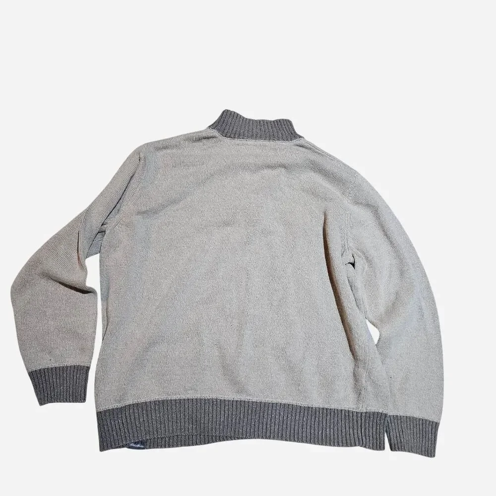 granola indie beige eddie bauer knit cotton sweater